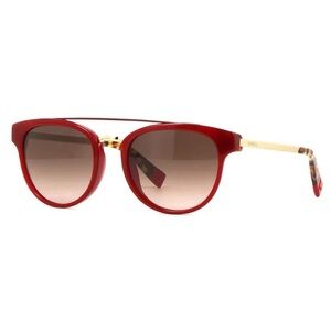 Furla Plastic Framed Red Sunglasses with Gradient Lenses